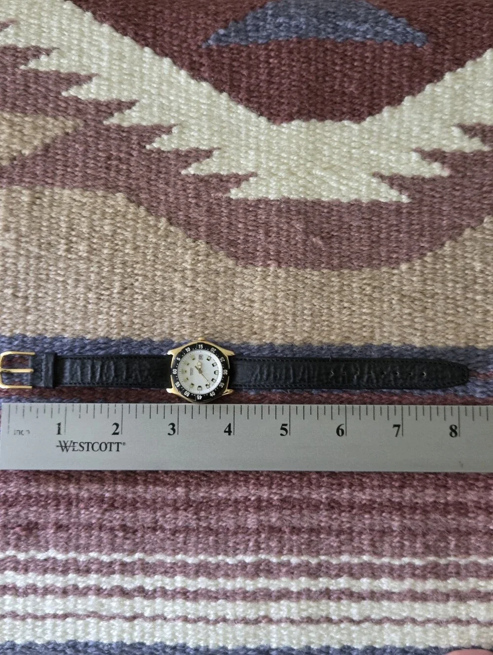 Vintage Date Diver Sports Seiko 28mm Women’s Watch 7N82-0238 New Battery
